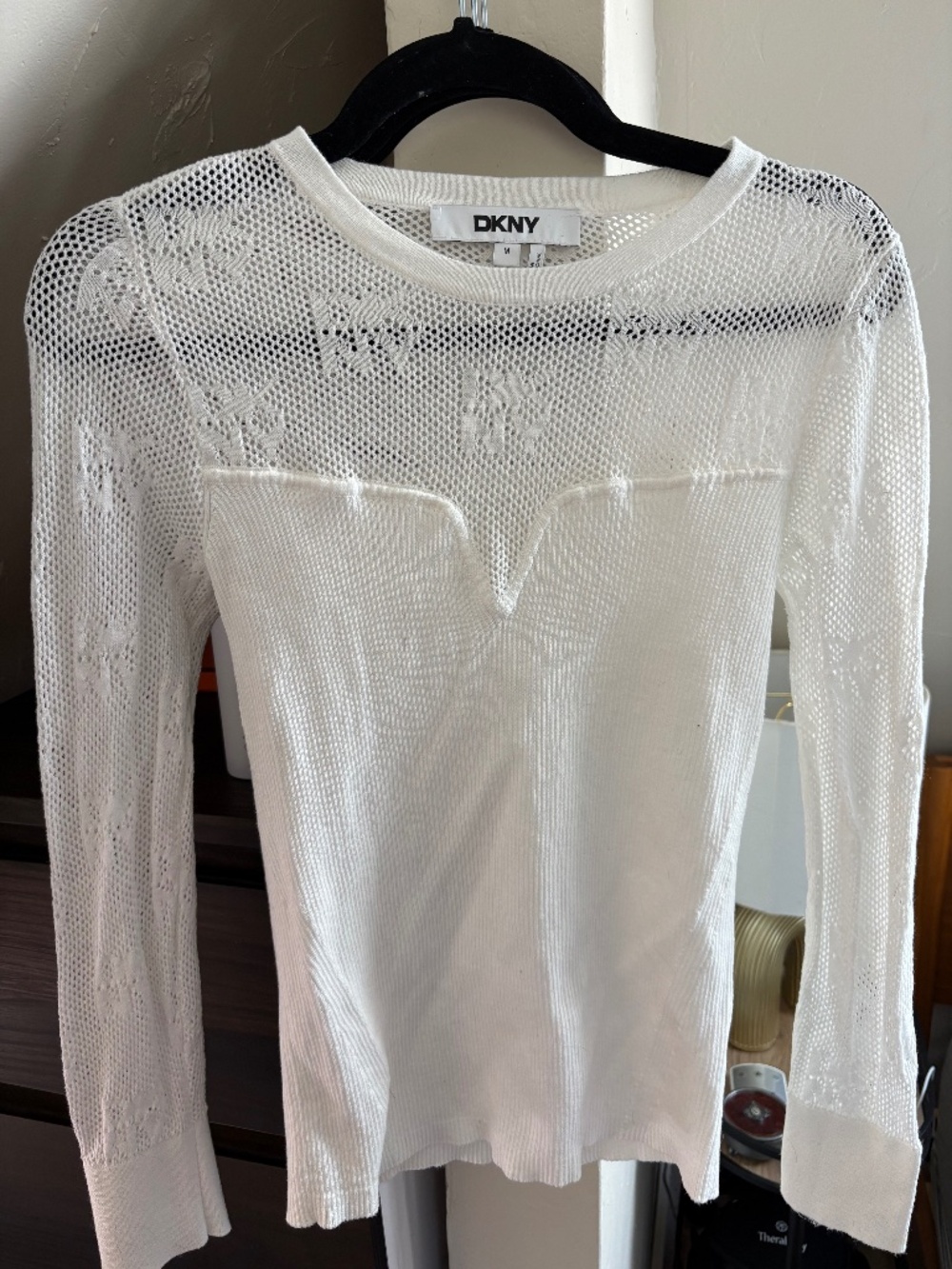 DKNY Mesh Sweater NWOT
